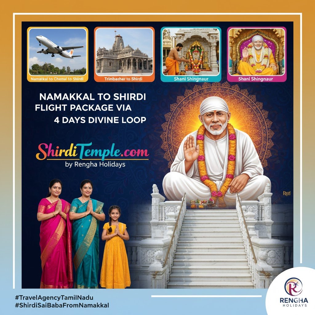 Divine Namakkal to Shirdi Tour Itinerary (1 Night / 2 Days)