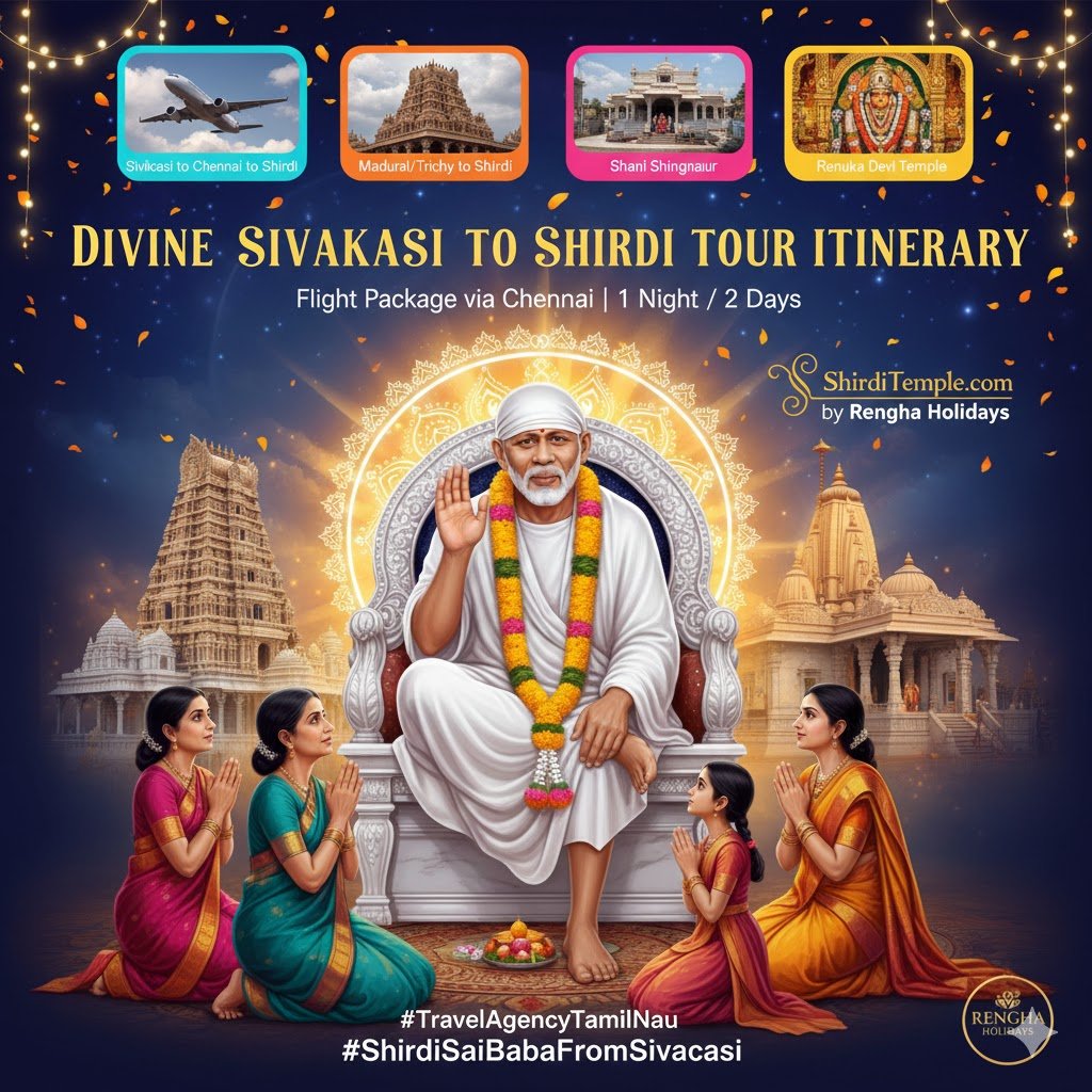 Divine Sivakasi to Shirdi Tour Itinerary (1 Night / 2 Days)