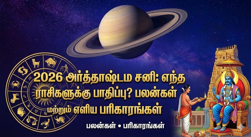 2026 அர்த்தாஷ்டம சனி: எந்த ராசிகளுக்கு பாதிப்பு? பலன்கள் மற்றும் எளிய பரிகாரங்கள்