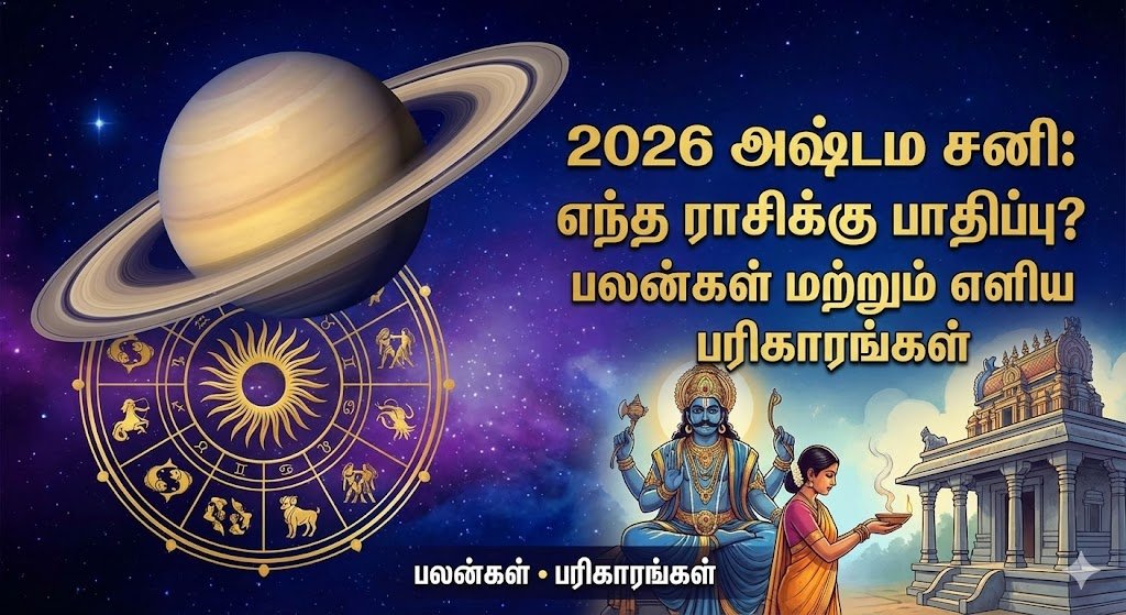 2026 அஷ்டம சனி: எந்த ராசிக்கு பாதிப்பு? பலன்கள் மற்றும் எளிய பரிகாரங்கள்