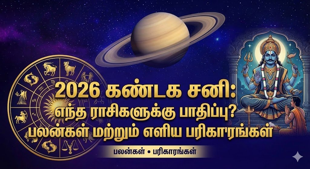 2026 கண்டக சனி: எந்த ராசிகளுக்கு பாதிப்பு? பலன்கள் மற்றும் எளிய பரிகாரங்கள்