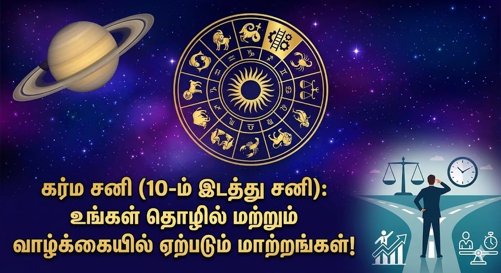கர்ம சனி (10-ம் இடத்து சனி): உங்கள் தொழில் மற்றும் வாழ்க்கையில் ஏற்படும் மாற்றங்கள்!