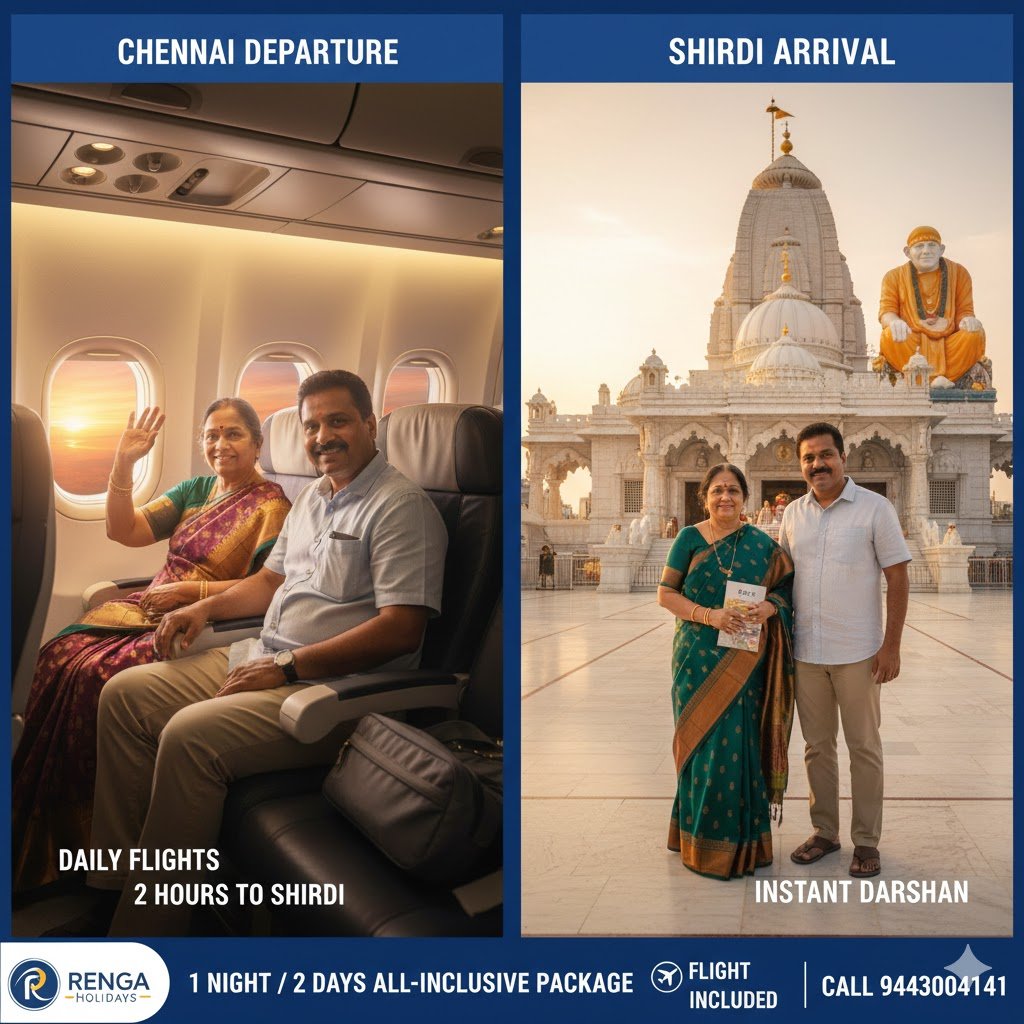 2 Days Shirdi Direct Flight Package from Chennai – Daily Departures 2026 Edition