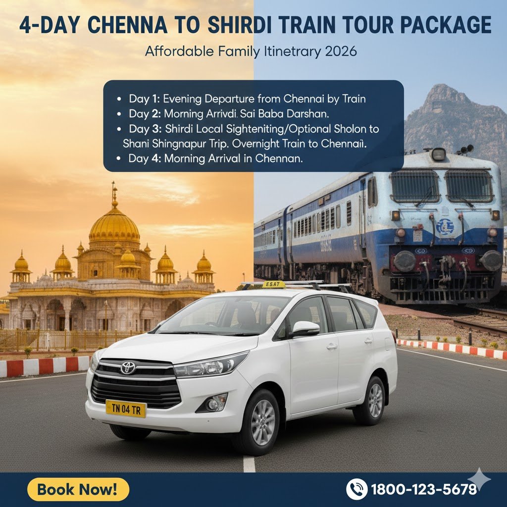4-Day Chennai to Shirdi Train Tour Package: Affordable Family Itinerary 2026