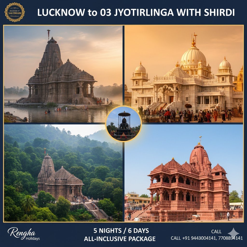 Jyotirlinga with Shirdi Special: Lucknow Departure – 5 Nights / 6 Days 2026 Edition
