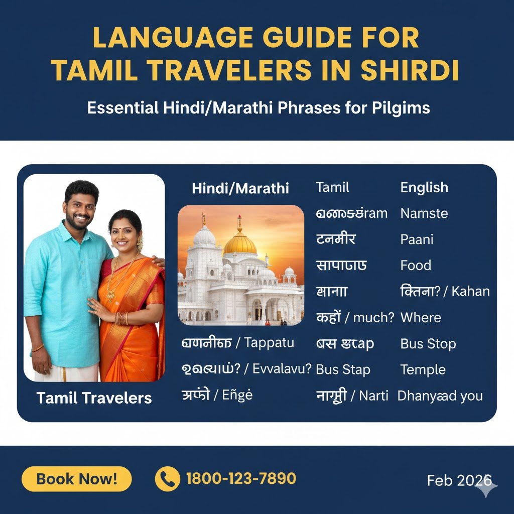 Language Guide for Tamil Travelers in Shirdi: Essential Hindi/Marathi Phrases