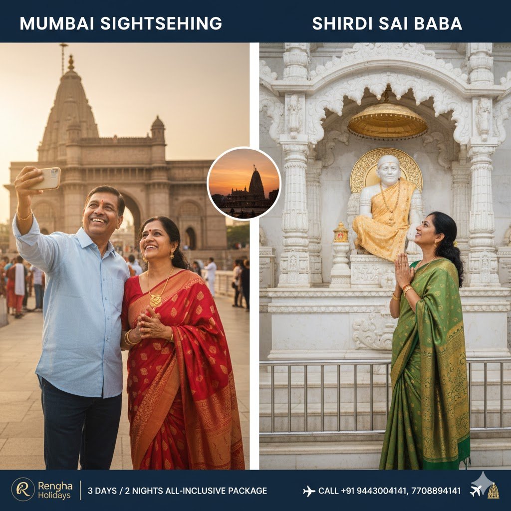 Mumbai, Shirdi & Ellora Weekend Flight Package from Chennai – 2 Nights / 3 Days 2026 Edition