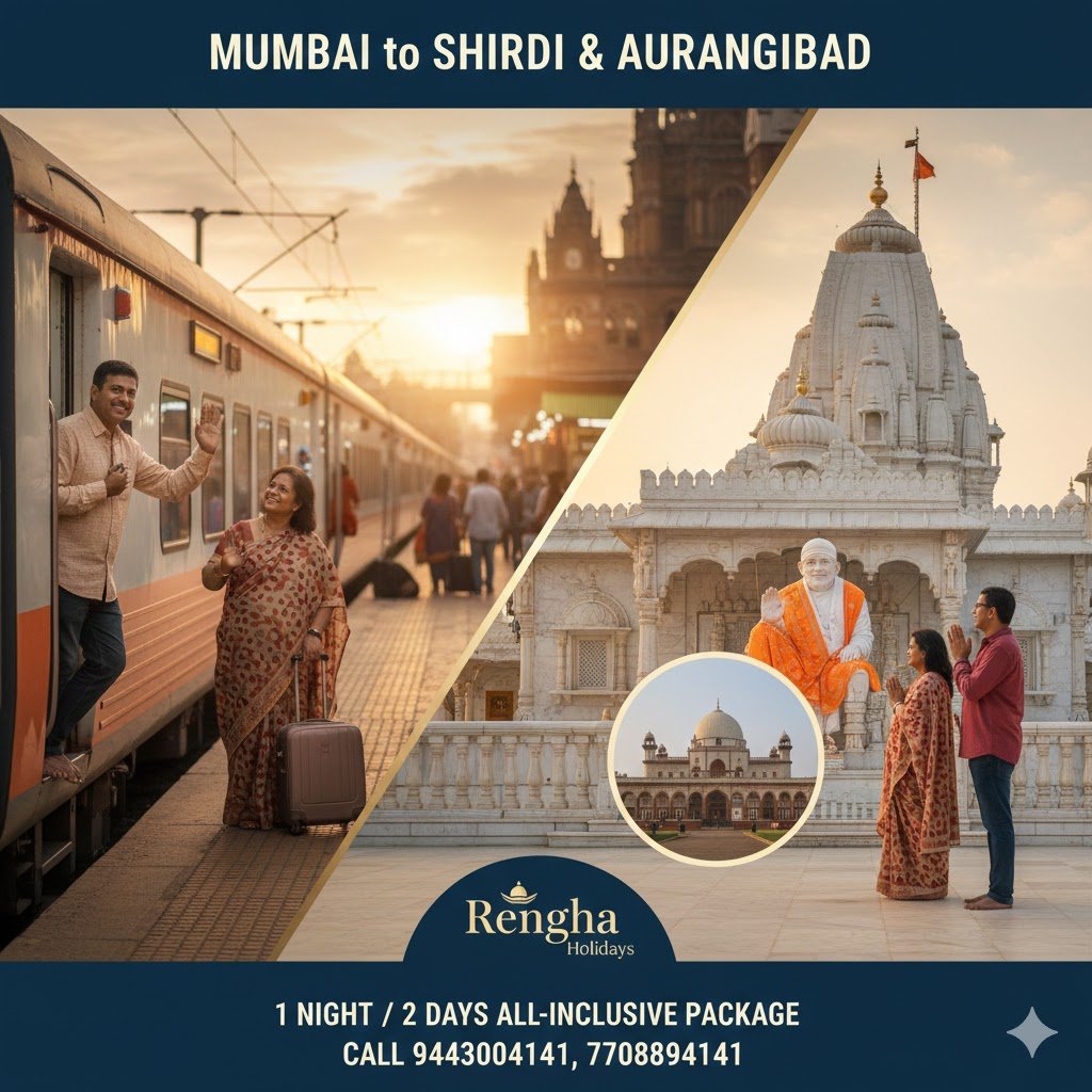 Shirdi & Aurangabad Spiritual Tour from Mumbai – 1 Night / 2 Days 2026 Edition