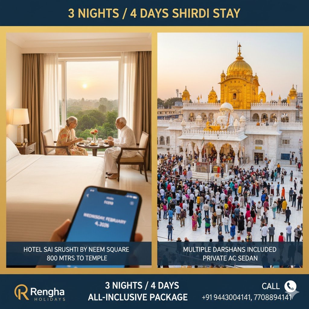 Shirdi Spiritual Immersion: 3 Nights / 4 Days Deep Darshan Package 2026 Edition