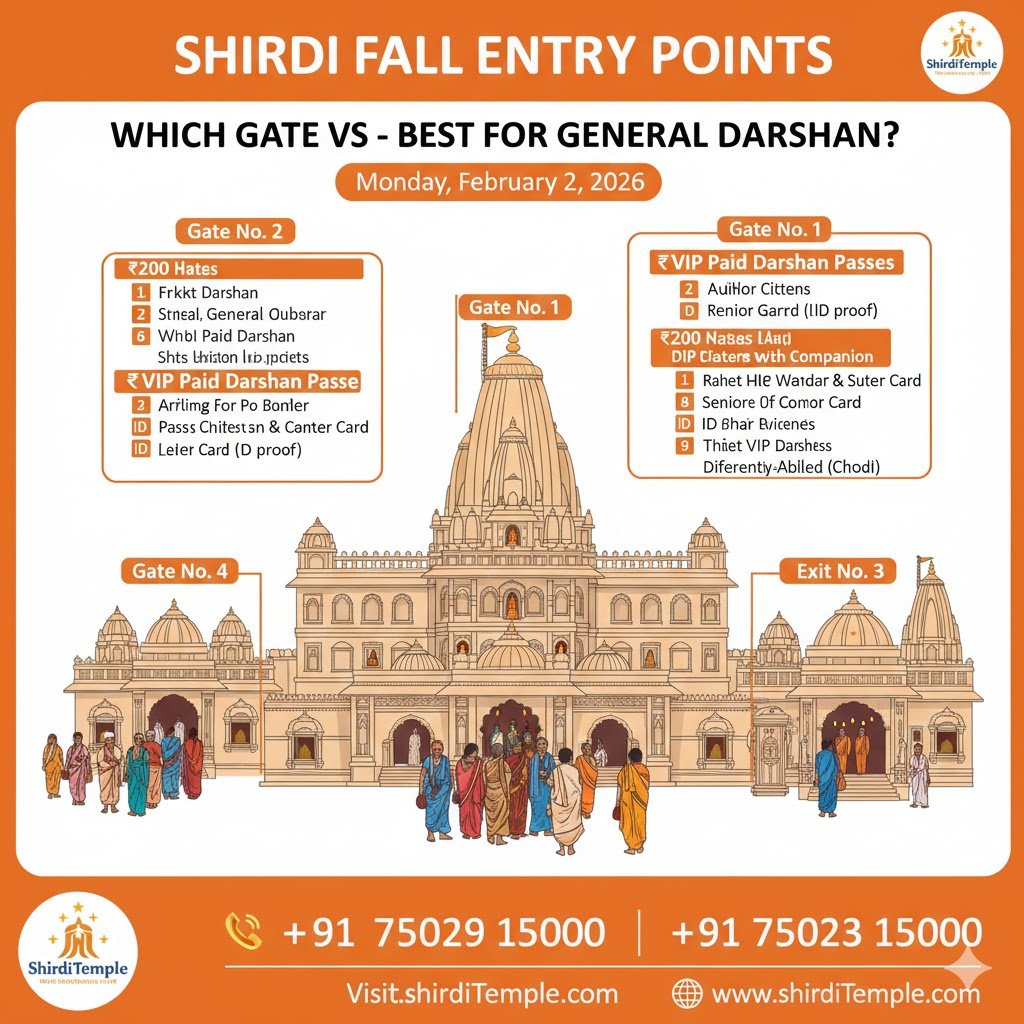 Shirdi Temple Entry Points Guide: Which Gate is Best for VIP vs. General Darshan?