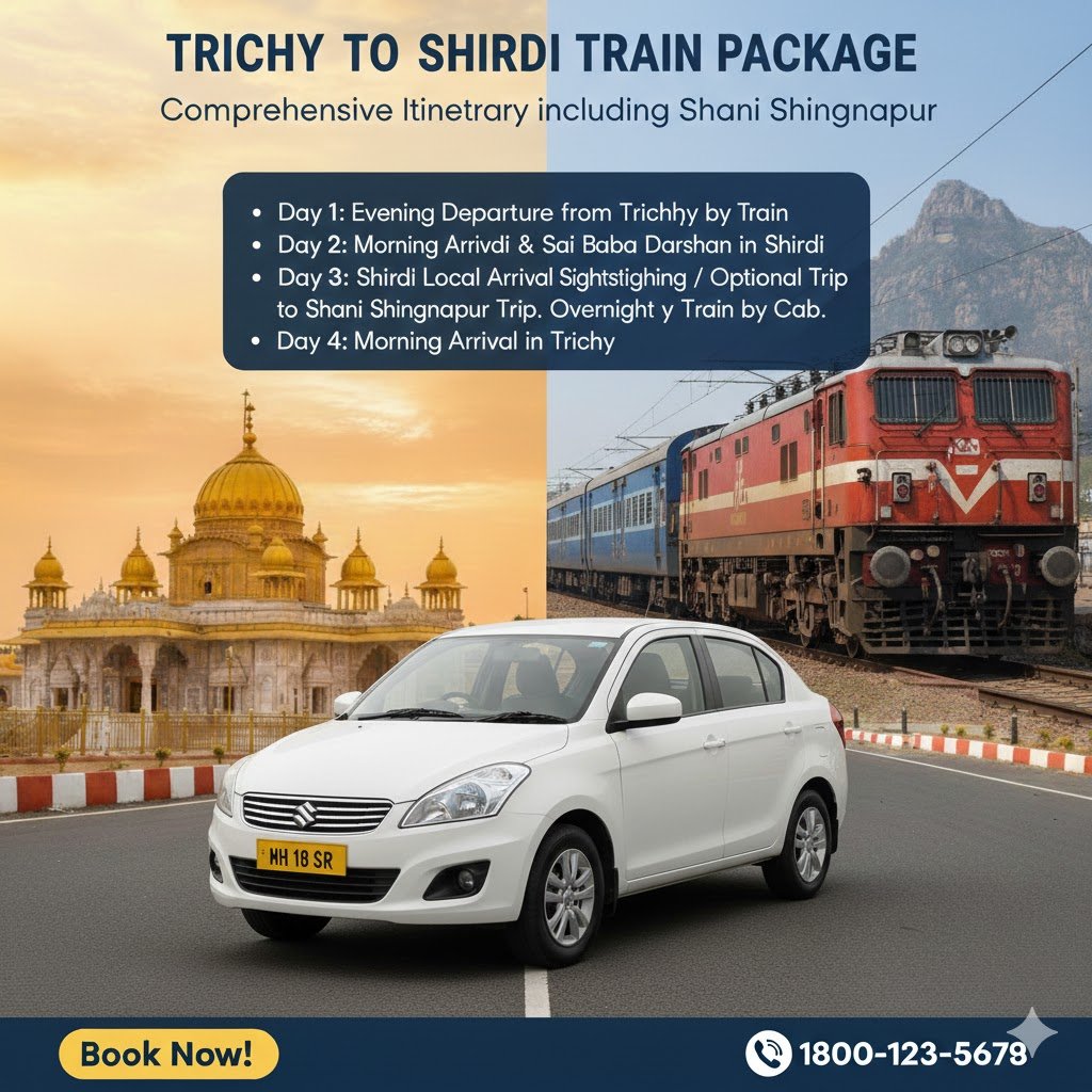 Trichy to Shirdi Train Package: Comprehensive Itinerary including Shani Shingnapur