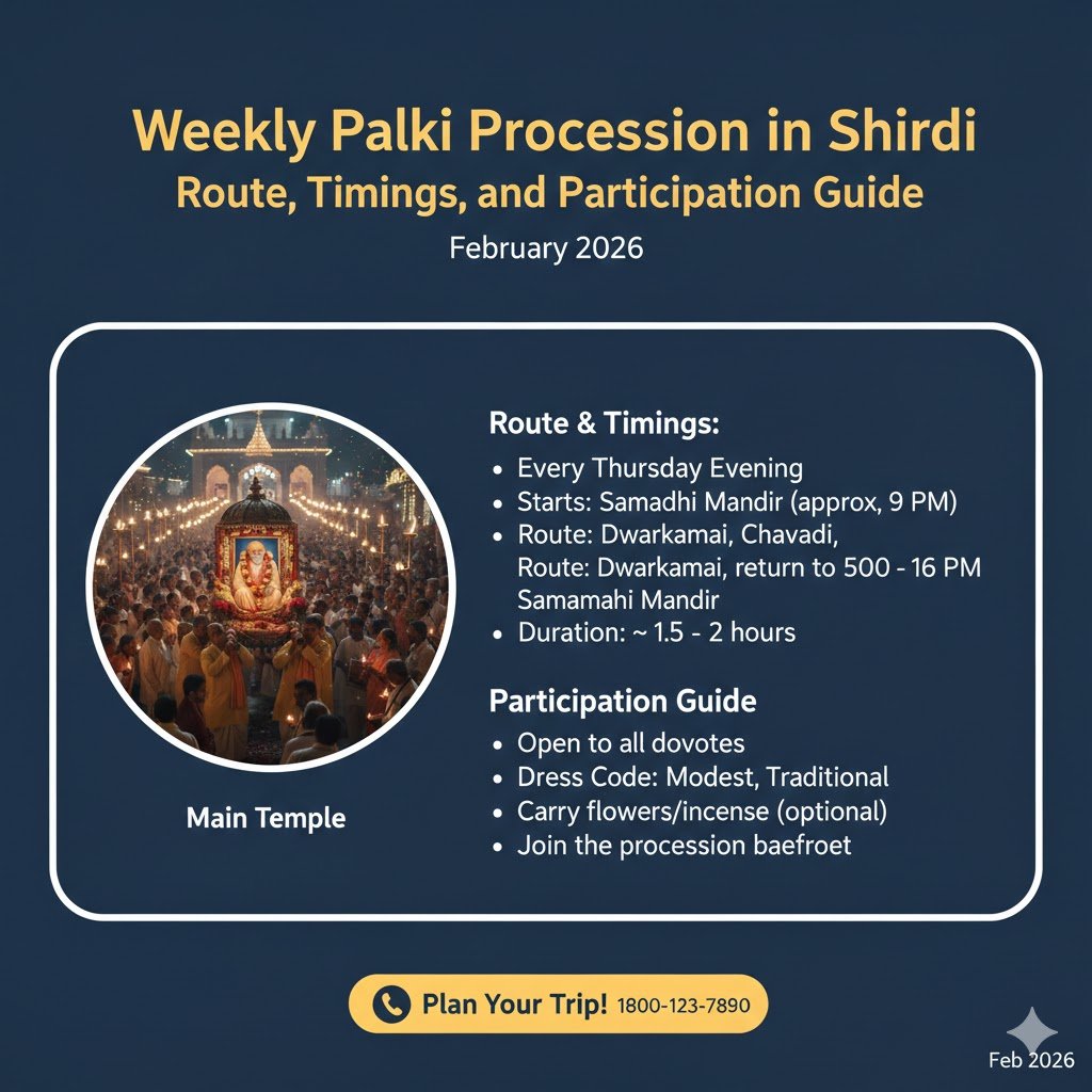 “Weekly Palki Procession in Shirdi: Route, Timings, and Participation Guide”