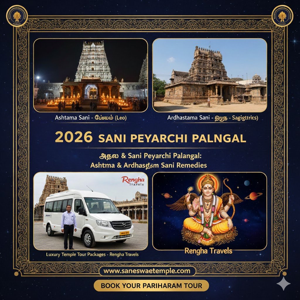 2026 Sani Peyarchi Palangal & Ardhastama sani Remedies | saneeswaratemple.com
