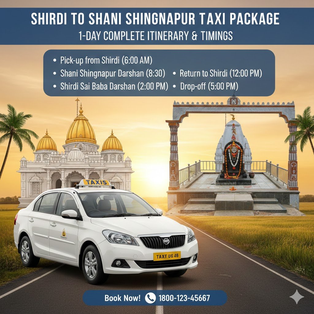 Shirdi to Shani Shingnapur Taxi Package: 1-Day Complete Itinerary & Timings