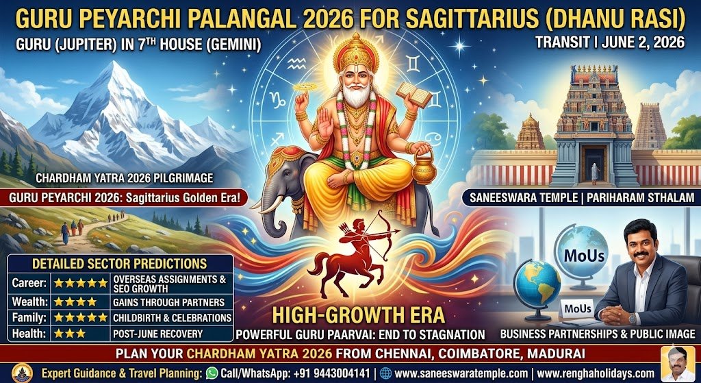 Sagittarius Guru Peyarchi 2026 The Golden Era of Fortune for Dhanu Rasi