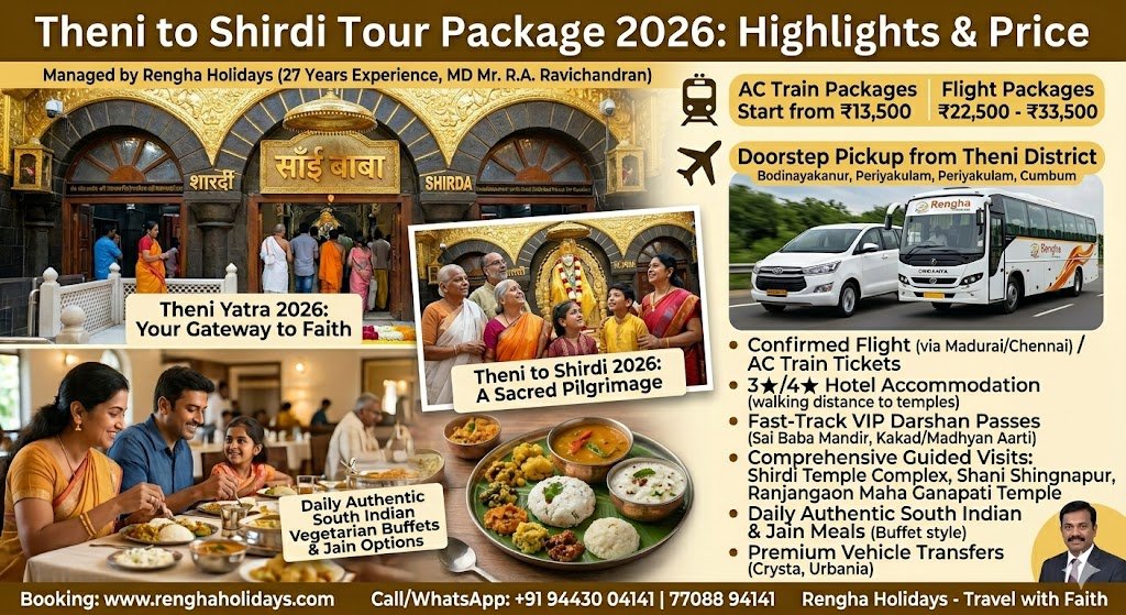 Theni to Shirdi Tour Package: