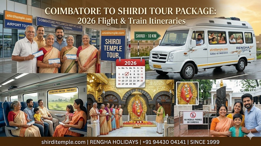 Coimbatore to Shirdi Tour Package 2026 Flight Train Itineraries