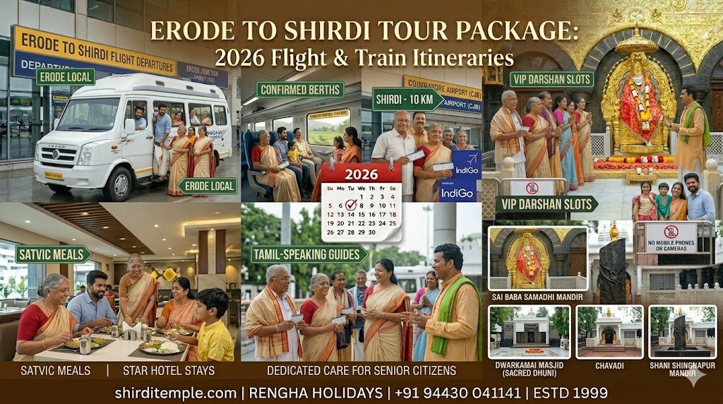 Erode to Shirdi Tour Package 2026 Flight Train Itineraries